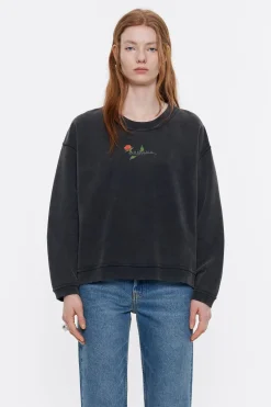 Mujer BIMBA Y LOLA Punto<Sudadera Logo Estampado Negra