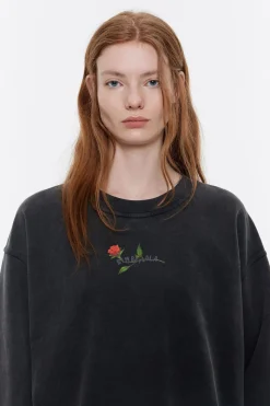 Mujer BIMBA Y LOLA Punto<Sudadera Logo Estampado Negra