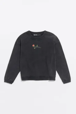 Mujer BIMBA Y LOLA Punto<Sudadera Logo Estampado Negra