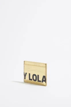 Mujer BIMBA Y LOLA Piel<Tarjetero Piel Oro