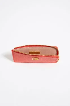 Mujer BIMBA Y LOLA Piel<Tarjetero-Monedero Piel Coral