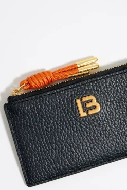 Mujer BIMBA Y LOLA Piel<Tarjetero-Monedero Piel Negro