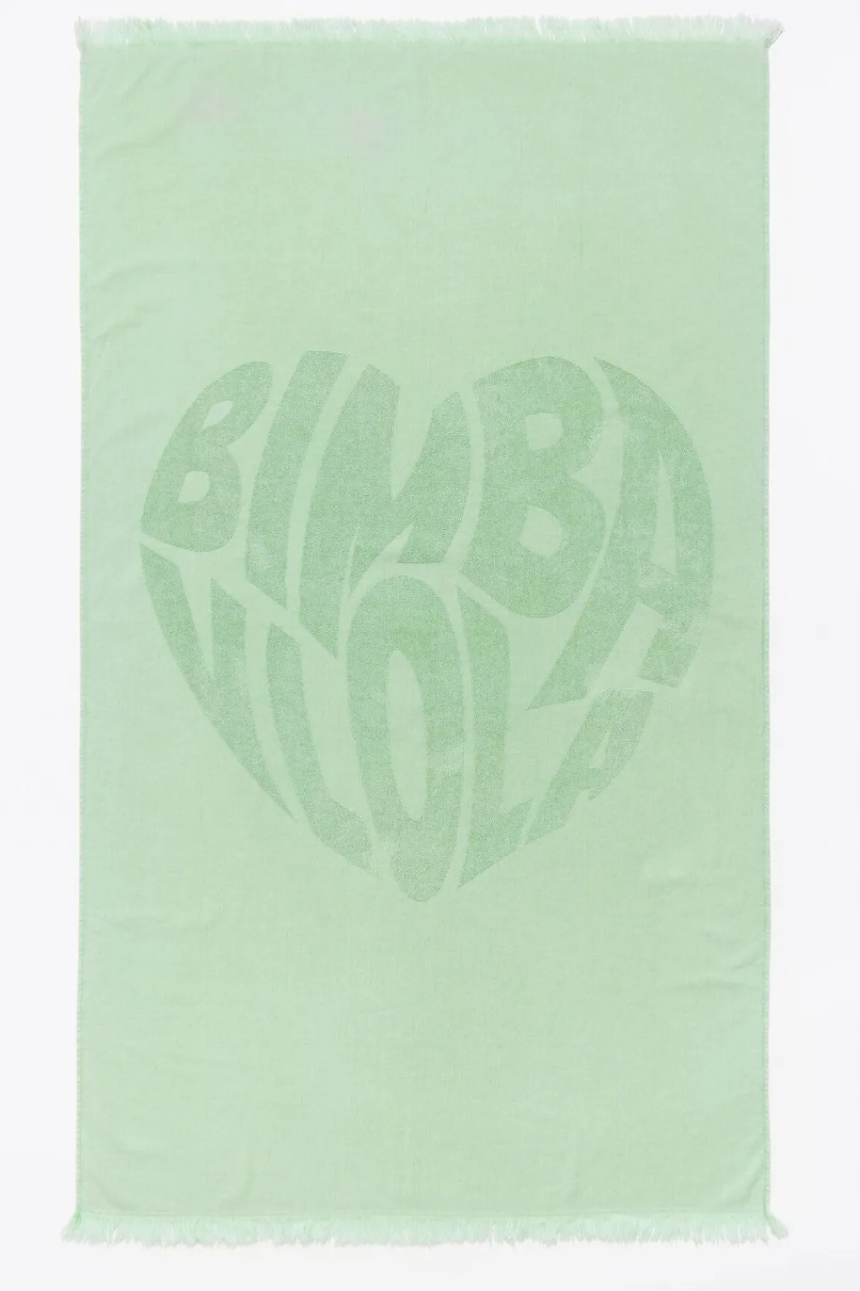 Mujer BIMBA Y LOLA Toallas De Playa<Toalla Logo Corazon Jacquard Verde
