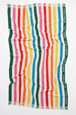 Mujer BIMBA Y LOLA Toallas De Playa<Toalla Rayas Verde Oscuro