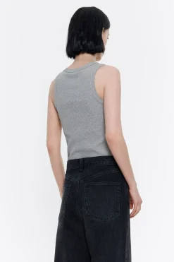 Mujer BIMBA Y LOLA Camisetas<Top Ajustado Guindilla Gris