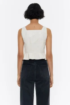 Mujer BIMBA Y LOLA Camisas<Top Ajustado Piel Gris Hielo