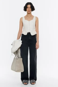 Mujer BIMBA Y LOLA Total Look<Top Ajustado Piel Gris Hielo