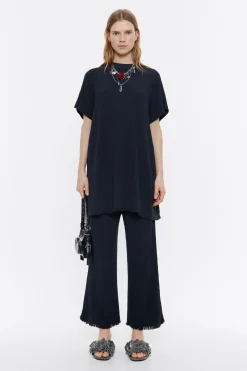 Mujer BIMBA Y LOLA Total Look<Top Largo Desflecado Antracita