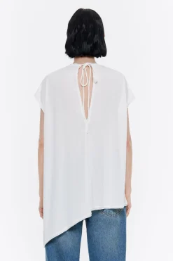 Mujer BIMBA Y LOLA Camisetas<Top Largo Oversize Marfil