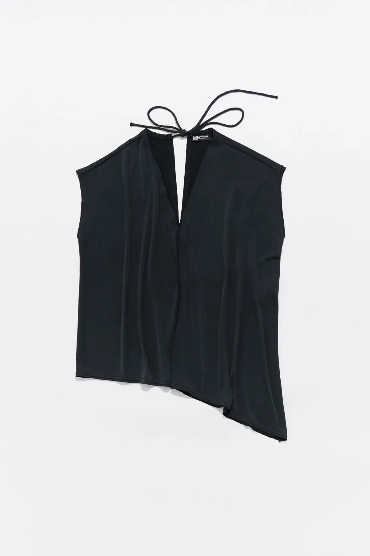 Mujer BIMBA Y LOLA Camisetas<Top Largo Oversize Negro Lavado