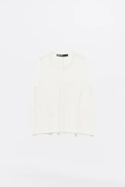 Mujer BIMBA Y LOLA Camisetas<Top Linea A Punto Roma Marfil