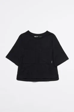 Mujer BIMBA Y LOLA Camisetas<Top Recto Punto Roma Negro