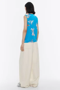 Mujer BIMBA Y LOLA Camisetas<Top Recto Waves Azul