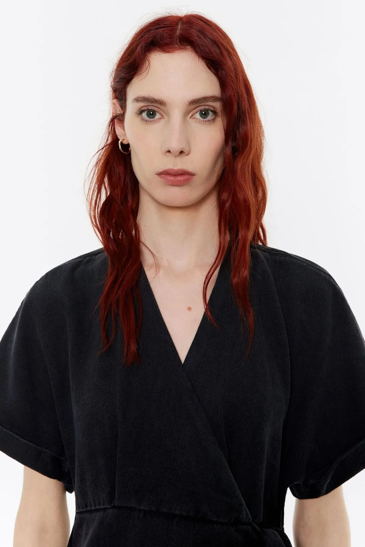 Mujer BIMBA Y LOLA Vestidos Y Monos<Vestido Cruzado Denim Negro