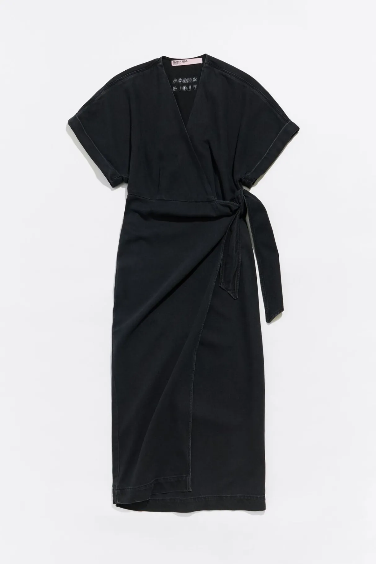 Mujer BIMBA Y LOLA Vestidos Y Monos<Vestido Cruzado Denim Negro