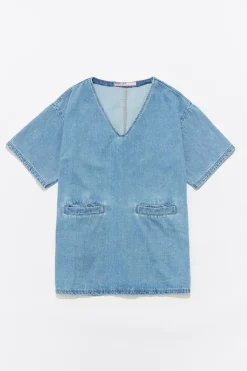 Mujer BIMBA Y LOLA Denim<Vestido Denim Corto Azul