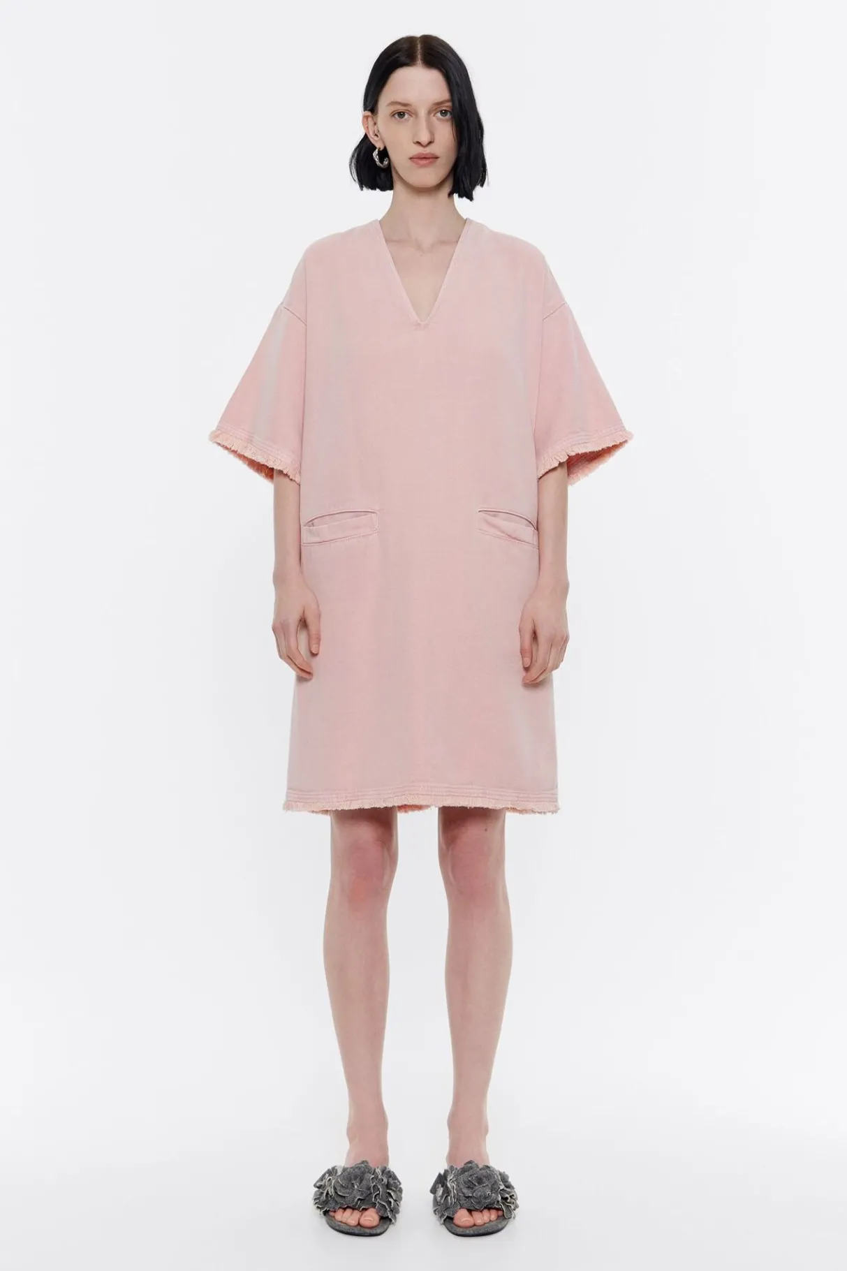 Mujer BIMBA Y LOLA Total Look<Vestido Denim Corto Rosa