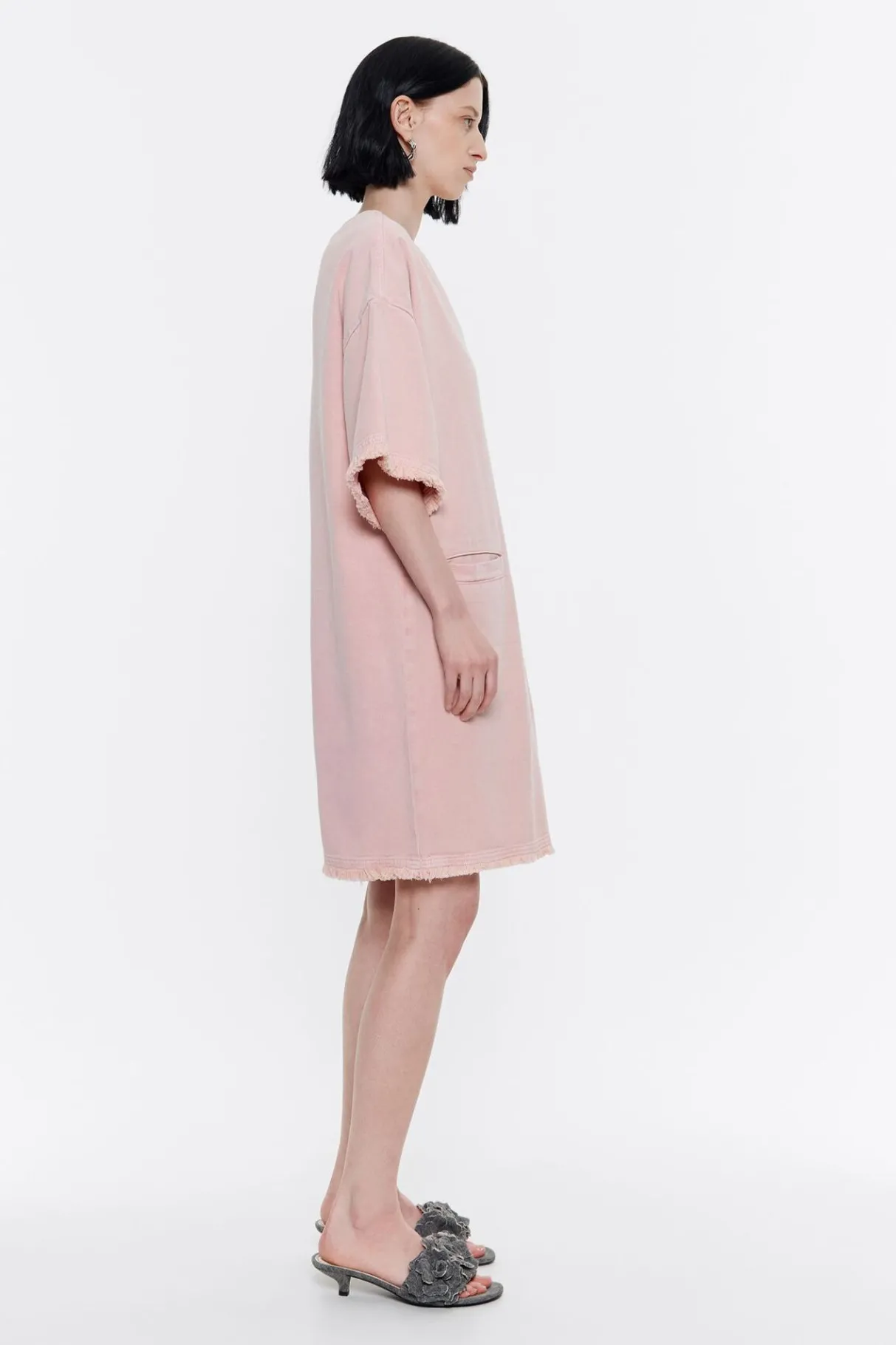 Mujer BIMBA Y LOLA Total Look<Vestido Denim Corto Rosa