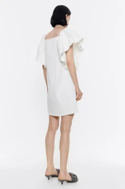 Mujer BIMBA Y LOLA Denim<Vestido Denim Volantes Crudo