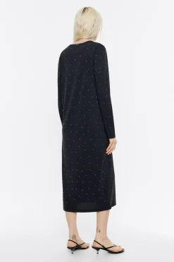 Mujer BIMBA Y LOLA Vestidos Y Monos<Vestido Fluido Brillos Antracita