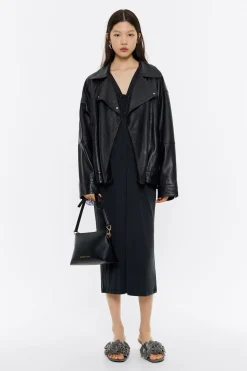 Mujer BIMBA Y LOLA Vestidos Y Monos<Vestido Fluido Midi Negro