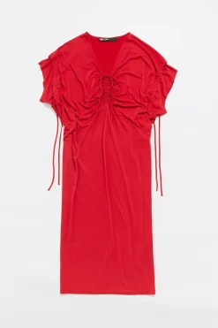 Mujer BIMBA Y LOLA Vestidos Y Monos<Vestido Fluido Midi Rojo