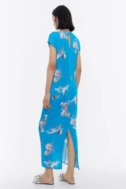 Mujer BIMBA Y LOLA Vestidos Y Monos<Vestido Frunces Waves Azul