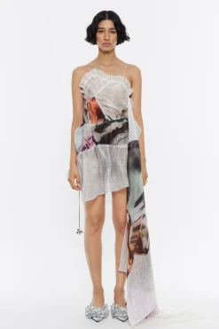 Mujer BIMBA Y LOLA Vestidos Y Monos<Vestido Fruncido Perfume Xl Verde