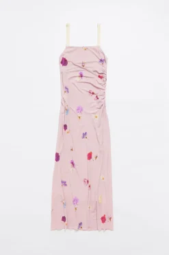 Mujer BIMBA Y LOLA Vestidos Y Monos<Vestido Largo Fluido Flowers Rosa