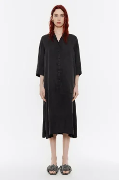 Mujer BIMBA Y LOLA Vestidos Y Monos<Vestido Linea A Fluido Negro