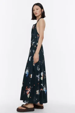 Mujer BIMBA Y LOLA Vestidos Y Monos<Vestido Linea A Waves Antracita