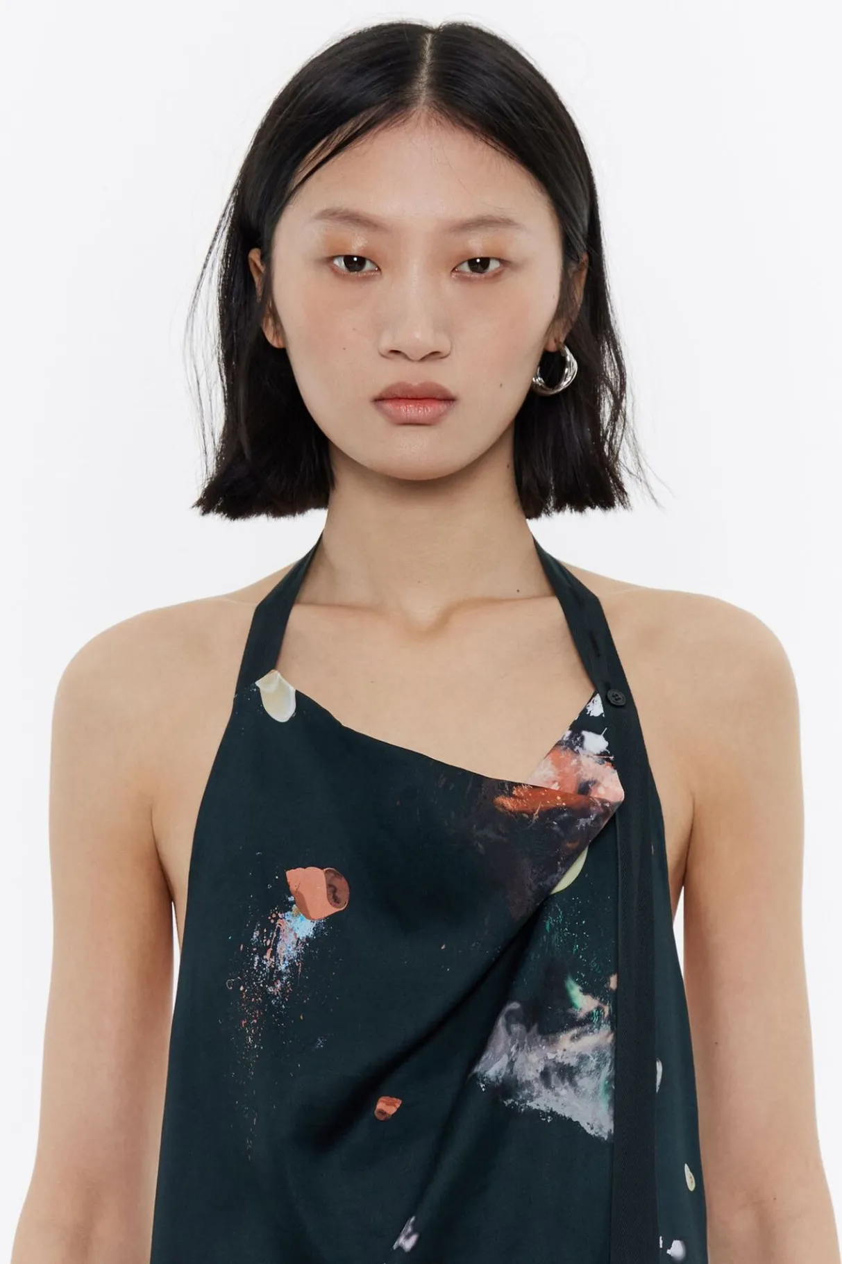 Mujer BIMBA Y LOLA Vestidos Y Monos<Vestido Linea A Waves Antracita