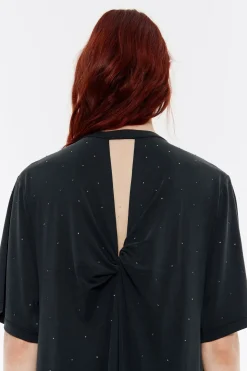 Mujer BIMBA Y LOLA Vestidos Y Monos<Vestido Midi Piedras Negro