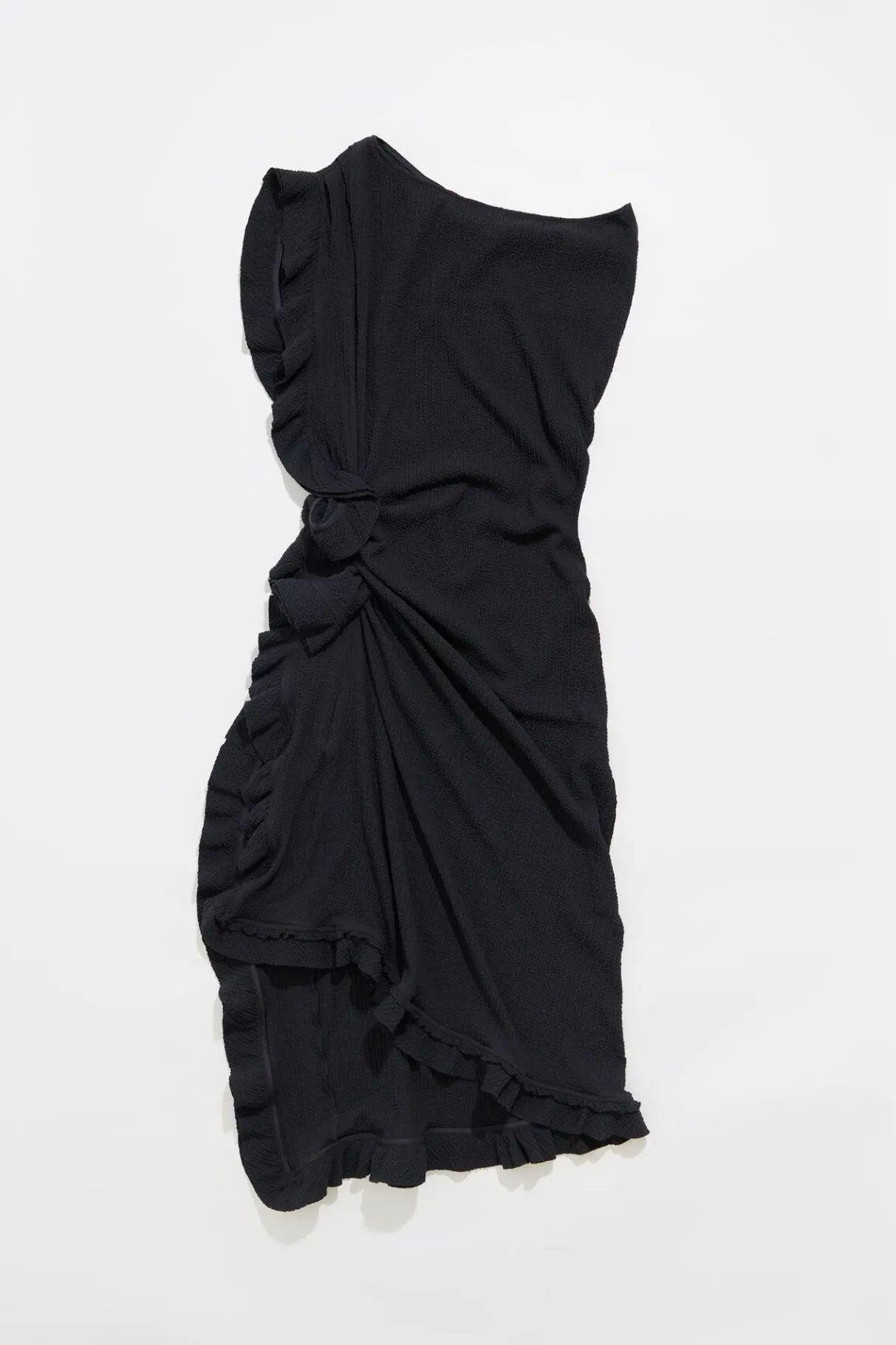 Mujer BIMBA Y LOLA Vestidos Y Monos<Vestido Midi Volantes Antracita