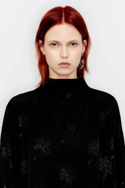 Mujer BIMBA Y LOLA Vestidos Y Monos<Vestido Mini Jacquard Negro