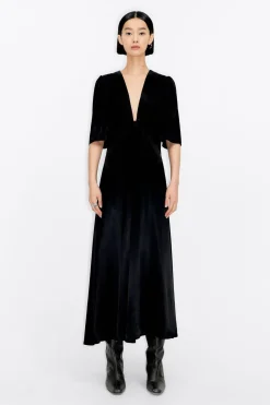 Mujer BIMBA Y LOLA Vestidos Y Monos<Vestido Nudo Saten Negro