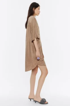 Mujer BIMBA Y LOLA Vestidos Y Monos<Vestido Oversize Fluido Camel