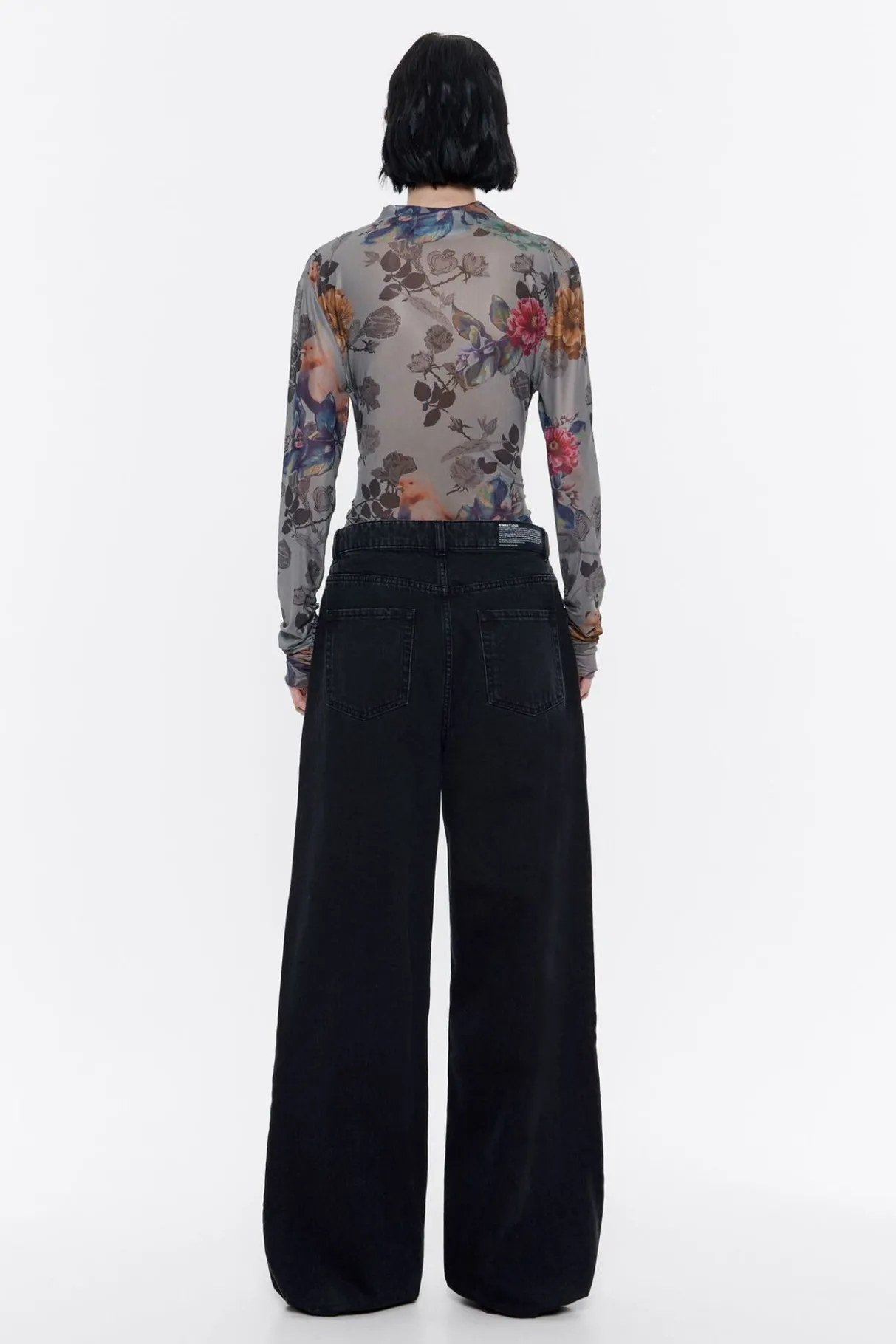 Mujer BIMBA Y LOLA Denim<Wide Leg - Vaquero Negro Lavado